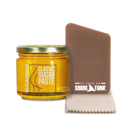 Picture of Sugardoh Sugar Waxing Kit for Women As Seen On Shark Tank (Vintage Kit Medium) - Face, Arms, & Legs - Sugar Wax Hair Removal - Sugaring Tiktok Products - Bikini Wax Kit for Women - Sugaring Kit
