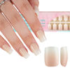 Picture of Misssix Ombre Gel Nail Tips, 160Pcs White Gradient Press on Nails Short Square, No Need to File Tips Pre-lasting, Fake Nails for Nail Art DIY 16 Sizes
