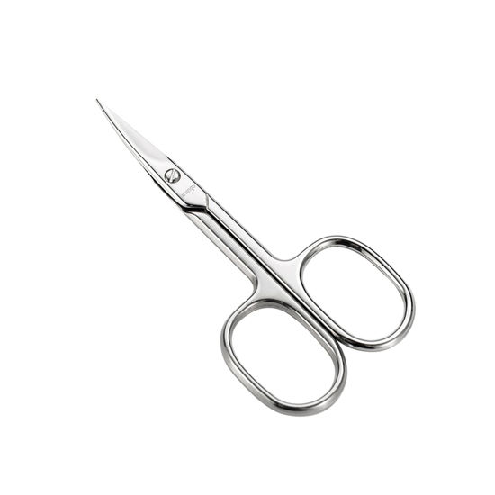 Picture of LIVINGO Premium Manicure Scissors Multi-purpose Stainless Steel Cuticle Pedicure Beauty Grooming Kit for Nail, Eyebrow, Eyelash, Dry Skin Curved Blade 3.5 inch