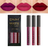 Picture of DNM 3Pcs Dark Purple Red Rose pink Matte Liquid Lipstick Sets for Black Women Matte Matt Lipstick Lip Stain Long Lasting Waterproof 24, labial mate larga duracion 24 labiales mate 24 horas originales