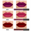 Picture of DNM 3Pcs Dark Purple Red Rose pink Matte Liquid Lipstick Sets for Black Women Matte Matt Lipstick Lip Stain Long Lasting Waterproof 24, labial mate larga duracion 24 labiales mate 24 horas originales