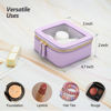 Picture of Aveniee Mini Clear Makeup Bag, Small Cosmetic Bags Travel Toiletry Bag, TSA Approved Clear Makeup Case Pouch with Zipper, Car Organizer Essentials for Women Men(Lilac)
