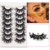 Picture of Veleasha False Eyelashes Wispy Faux Mink Lashes Fluffy Handmade Fake Eyelashes Natural Look 7 Pairs Pack Luxury Cat Eye Lashes (802)