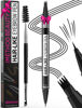 Picture of iMethod Eyebrow Pen - Eyebrow Pencil Magical 2-in-1 Eye Brow Pencils for Women with 4-Fork-Tip & Precise Brush-Tip Create Natural Hair-Like Brows, Last All-Day, Microblading Eyebrow Pen, Black