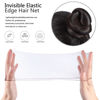 Picture of Zonon Bun Hair Nets 50Pcs, Invisible Elastic Edge Mesh, Individual Package, Brown & U Shaped Pins 40Pcs for Ballet Bun, Sleeping, Women and Wig