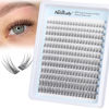 Picture of Natural Lash Clusters DIY Lash Extension Wispy Eyelash Clusters C Curl Cluster Eyelash Extension 10-14MM Individual Lashes Eyelash Extension Faux Mink Lash Clusters by Newcally