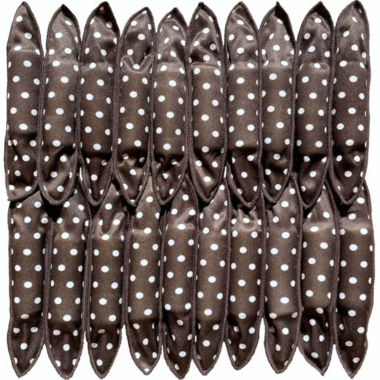 Picture of Aimin Soft Overnight Foam Curlers with Satin Sponge Rollers for Long Hair, No-Heat Curls (20 pcs, black)