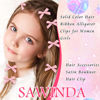 Picture of SAWINDA 30PCS Bow Hair Clips, Pink Satin Material Mini Bowknot Ribbons for Girls, Women Hair Accessories, Non-Slip Hair Clips Cute Barrettes for Women and Girls