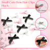 Picture of SAWINDA 30PCS Bow Hair Clips, Pink Satin Material Mini Bowknot Ribbons for Girls, Women Hair Accessories, Non-Slip Hair Clips Cute Barrettes for Women and Girls