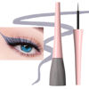 Picture of evpct 1Pcs Grey Liquid Eyeliner Makeup Waterproof Grey Eye Liners for Women, Eyes Wing Eyeliner Stamps Shapes Colored Eyeliner delineador de ojos a prueba de agua contra el agua blanco para ojos