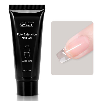Picture of GAOY Poly Gel, 60g Nail Extension Gel, Clear Builder Gel Nail Enhancement Gel for Beginner & Professional Nail Art Salon DIY at Home