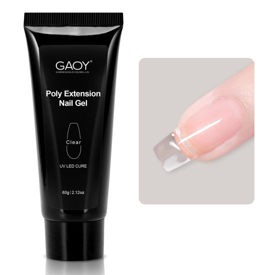 Picture of GAOY Poly Gel, 60g Nail Extension Gel, Clear Builder Gel Nail Enhancement Gel for Beginner & Professional Nail Art Salon DIY at Home
