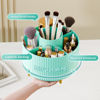Picture of 360° Rotate Makeup Brush Holder Organizer, Makeup Organizers Countertop, Makeup organization and Skincare Storage for Vanity, Desktop, Bathroom (Mint Green)