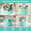 Picture of 360° Rotate Makeup Brush Holder Organizer, Makeup Organizers Countertop, Makeup organization and Skincare Storage for Vanity, Desktop, Bathroom (Mint Green)