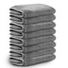 Picture of Nugilla Makeup Remover Cloths, 8 Packs Makeup Remover Towels Reusable Face Wash Cloth, Soft Makeup Remover Microfiber Face Cloth for Women(Cool Grey)