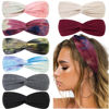 Picture of Huachi Boho Headbands for Women - Tie Dye Soft Elastic Turban Hair Wraps, Summer Hair Accessories for Girls