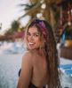 Picture of Huachi Boho Headbands for Women - Tie Dye Soft Elastic Turban Hair Wraps, Summer Hair Accessories for Girls