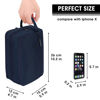 Picture of Toiletry Bag for Men Hanging Dopp Kit Water Resistant Shaving Bag Small Toiletry Bag for Traveling (Denim Pure Navy Blue)