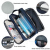 Picture of Toiletry Bag for Men Hanging Dopp Kit Water Resistant Shaving Bag Small Toiletry Bag for Traveling (Denim Pure Navy Blue)