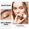 Picture of Oulac Cream Eyeshadow also for Highlighter Large Capacity Highly Pigmented Eye Shadow Waterproof &Long Lasting with Moisturizing Formula, Shimmer Glitter Eye Makeup. 6g 01+02