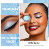 Picture of Oulac Cream Eyeshadow also for Highlighter Large Capacity Highly Pigmented Eye Shadow Waterproof &Long Lasting with Moisturizing Formula, Shimmer Glitter Eye Makeup. 6g 01+02