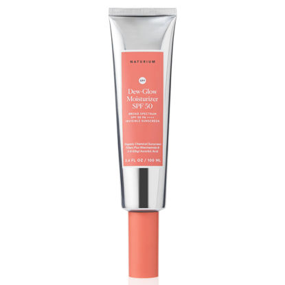 Picture of Naturium Dew-Glow Moisturizer SPF 50 PA++++ Jumbo, Daily Moisturizing Sunscreen & Face Primer, Skin Protector with Dewy Finish, 3.4 oz