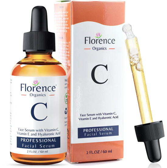 Picture of Big 2 Fl Oz. Vitamin C Face Serum. Anti Aging Dark Spot Remover Facial Serum. All-in-One Brightening Vitamin C, Niacinamide, Hyaluronic Acid & Vit E Skin Care Serum for Eye Area, Fine Lines & Wrinkles
