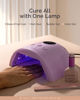 Picture of MelodySusie UV Nail Lamp, Plus30F UV Light for Gel Nails LED Nail Dryer with 3 Timer, Smart Sensor, LCD Display Fast Curing Gel Nail Polish Nail Art Tools Manicure Accessories-Purple