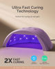 Picture of MelodySusie UV Nail Lamp, Plus30F UV Light for Gel Nails LED Nail Dryer with 3 Timer, Smart Sensor, LCD Display Fast Curing Gel Nail Polish Nail Art Tools Manicure Accessories-Purple