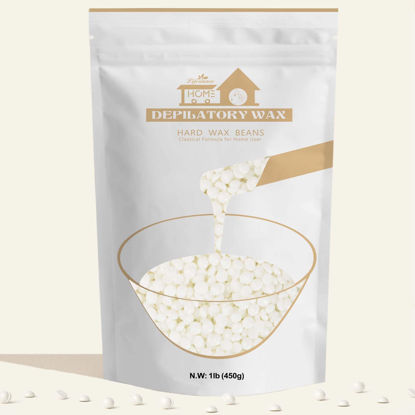 Picture of Lifestance Pearl White Waxing Beads, 1lb Unscented Coarse Hair Removal Wax Beans for Face, Eyebrow, Brazilian Bikini, Sensitive Skin at Home for Women and Men