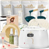 Picture of Lifestance Waxing Kit- L3 Digital Wax Warmer Hair Removal kit- 4 Packs of Wax Beads(14.1 oz total) Silicone Liner- 45 Items- Fast Heating Wax Pot for All Hair Types- Brazilian Bikini Facial Body