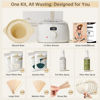 Picture of Lifestance Waxing Kit- L3 Digital Wax Warmer Hair Removal kit- 4 Packs of Wax Beads(14.1 oz total) Silicone Liner- 45 Items- Fast Heating Wax Pot for All Hair Types- Brazilian Bikini Facial Body