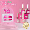 Picture of Double Rhythm 6 Pcs 15 ML Gel Polish Set Same Color Same Bottle Soak Off Gel Polish Kit Nail Art Manicure Salon DIY at Home for Women (Bright Neon Light Pink Purple-T6-13)