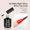 Picture of Beetles Nail Blooming Gel & No Wipe Gel Base Top Coat Set, 3PCS 15ML Shine Finish Long Lasting Top Base Gel Spreading Marble Effect Soak off UV LED Nail Art Valentine's Day Gift for Women