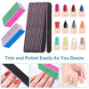 Picture of Nail File and Buffer Set, 4 Way Nail Buffers Shine Kit Professional Nail Files for Natural Nails Manicure Filer Filing Polishing Buff Nail Care Smoother Buffing Fingernail 100/120/240/600/3000 Grit