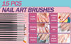 Picture of Artdone 35pcs Nail Art Pens brushes,Nail Art Tool Set,Nail Dotting Tools,Nail Dust Brush,Striping Nail Art Brushes for Long Lines,Nail Drawing Pen For Nail Design