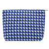 Picture of PAZIMIIK Makeup Bags for Purse Zipper Cosmetic Pouch Large Travel Canvas Make Up Organizer Tool Pouch for Women and Girls,Grid Blue