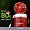 Picture of Teenitor Body Glitter, Red Glitter, Body Glitter Gel, Hair Glitter, Face Glitter, 80g/2.8oz Red Glitter Gel for Face, Makeup, Hair, Eye