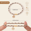 Picture of 10 Boho Bracelets, Braided & Stretch Hair Ties for Thick/Thin Hair, 5 Styles, Light Coffee Colors - No Damage Ponytail Holders