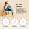Picture of grace & stella Award-Winning Foot Peel Mask - Foot Peeling Mask with Aloe Vera - Moisturizing Foot Mask for Dry Cracked Feet - Foot Exfoliator for Baby Soft Feet (4 Pairs, Lavender)