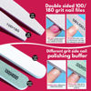 Picture of FANDAMEI Nail Files and Buffers Kit, Cuticle Remover Kit with Nail File, Buffer, Buffer Block, Cuticle Nipper, Pusher & Peeler. Nail Cuticle Oil Pomegranate for Nail Care