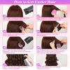 Picture of Cludoo Jumbo Hair Curlers Rollers with Clips, 28 Pcs Self Grip Rollers Set for Volume and Curls - 6.3cm, 4.3cm, 3.7cm for Long, Medium, Short, Thick Hair, Bangs, and Salon Hair Styling