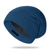 Picture of OLESILK Mulberry Silk Bonnet for Men, Mens Bonnet for Curly Hair, 100% Real Silk Hair Bonnet for Sleeping, Night Cap for Frizzy Hair, Royalblue