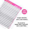 Picture of TDANCE Premade Fans Eyelash Extensions 320 Fans Pre Made Fans Lash Extensions Middle Stem Heat Bonded Premade Lash Fans Volume Lash Extensions(320-14D-0.07-D-8-15mm)