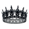 Picture of Queen Crown Rhinestone Wedding Crowns and Tiaras for Women Costume Party Hair Accessories Princess Birthday Crown Crystal Bridal Crown (Black Crown)