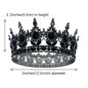Picture of Queen Crown Rhinestone Wedding Crowns and Tiaras for Women Costume Party Hair Accessories Princess Birthday Crown Crystal Bridal Crown (Black Crown)