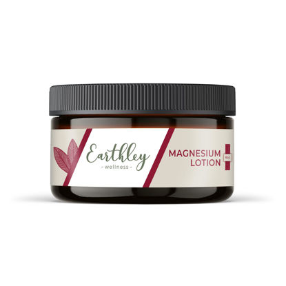 Picture of Earthley Wellness, Magnesium Lotion, Shea Butter, Mango Butter, Candelilla Wax, Lavender Scent (6oz, Regular)