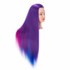 Picture of Hairingrid 26"-28" Mannequin Head Hair Styling Training Head Manikin Cosmetology Doll Head Synthetic Fiber Hair and Free Clamp Holder (Colourful)