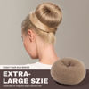 Picture of Teenitor Hair Bun Shaper Set, 4Pcs Hair Donut Bun Maker(Extra-large, Large, Medium, Small) with 20 pcs Large Bobby Pins, Tan Brown