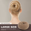 Picture of Teenitor Hair Bun Shaper Set, 4Pcs Hair Donut Bun Maker(Extra-large, Large, Medium, Small) with 20 pcs Large Bobby Pins, Tan Brown